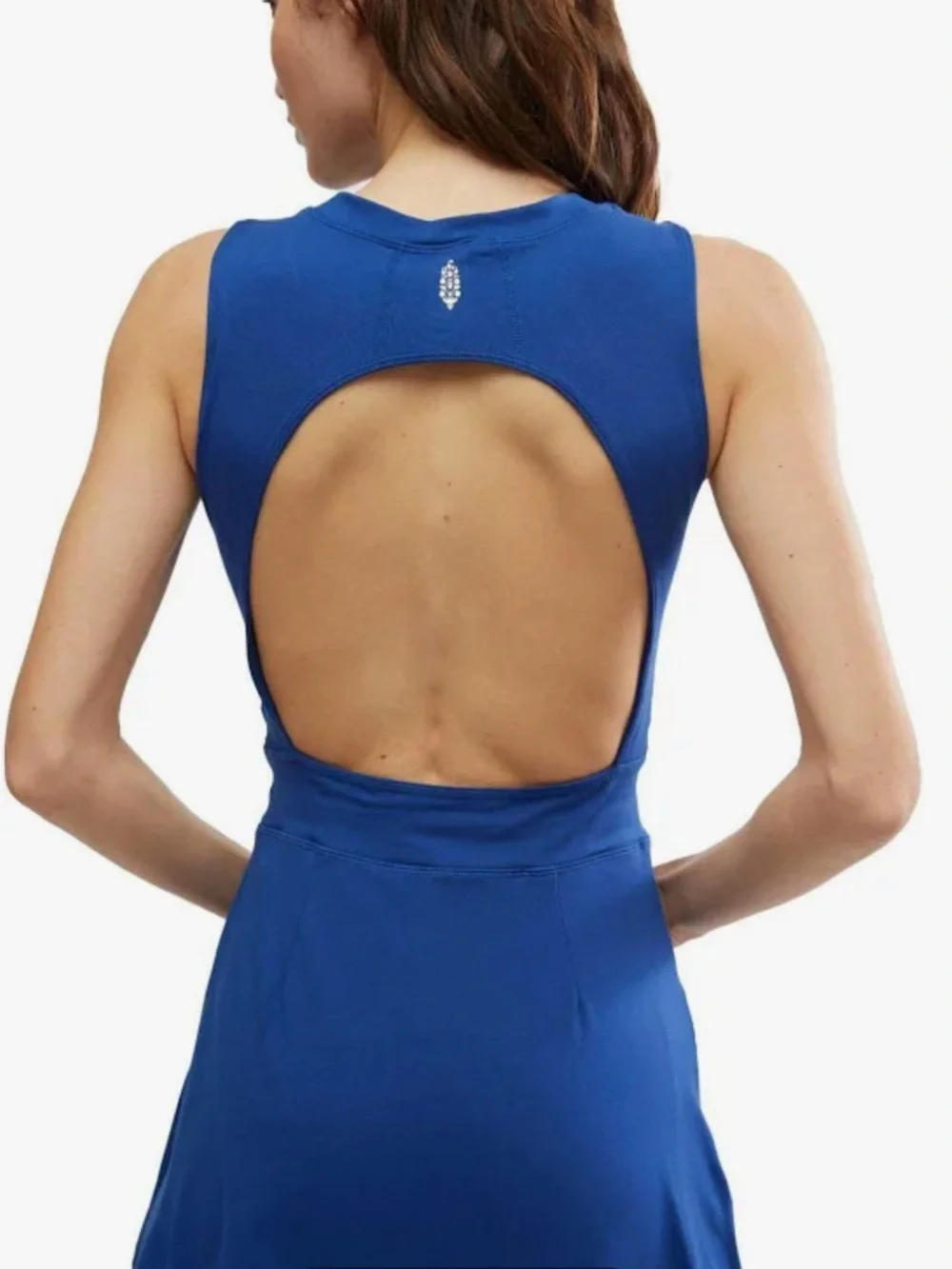 NWOT Free People Movement Women's Royal Blue Easy Does It Dress in size Large
